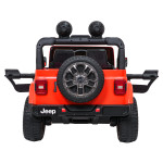 Elektrické autíčko Jeep Wrangler Rubicon Lift 4x4, 24V - oranžové